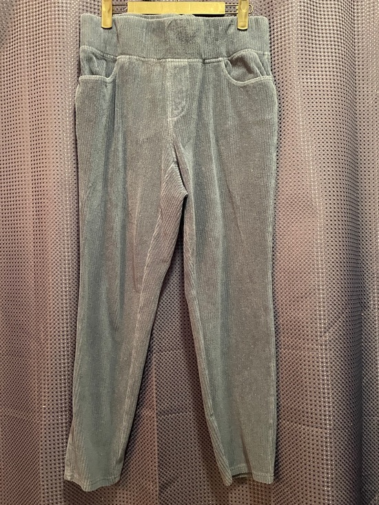 Belle by Kim Gravel Pants - Belle by Kim Gravel Corduroy Slim Pants in Blue